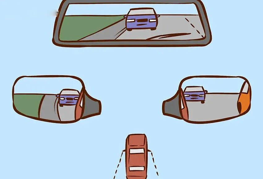 cách chỉnh gương chiếu hậu ô tô